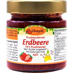 Bio Fruchtaufstrich Erdbeere 200g - 6er Vorteilspack von Birkengold