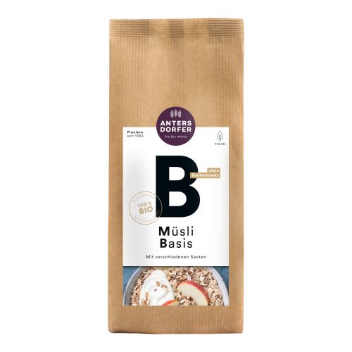 Organic muesli base 600g - value pack of 6 from Antersdorfer Mühle