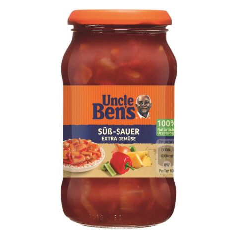 Uncle Bens Sauce Sweet and Sour Vegetables 400g from Bens Original