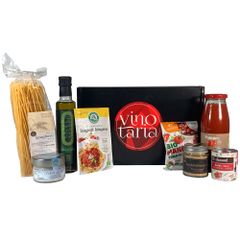 Vinotaria Geschenkbox BOLOGNA - Mit italienischen Klassikern - Pasta - Tomatensauce - Olivenöl -Gewürze - Geschenkidee für Pasta Fans 