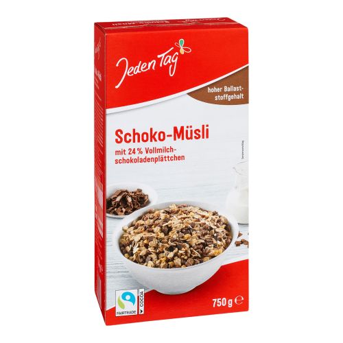 Chocolate muesli 750g from Jeden Tag