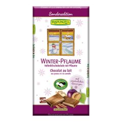 Bio VM Schokolade Winter-Pflaume 80g - 12er Vorteilspack von Rapunzel