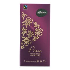 Bio Edelbitter Peru Schokolade 75% 100g - 10er Vorteilspack von Naturata