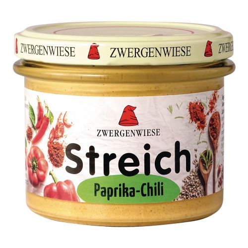 Organic paprika-chilli spread 180g - value pack of 6 from Zwergenwiese