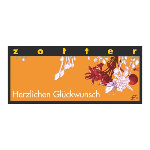 Bio Schokolade Herzlichen Glückwunsch 70g - 10er Vorteilspack von Zotter