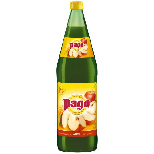 Pago Apfelsaft 1000ml Mehrweg- 12er Vorteilspack von Pago