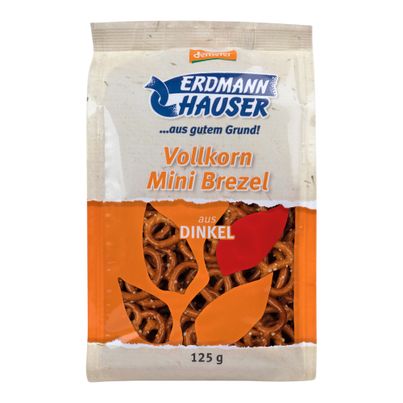 Bio Dinkel Vollkorn Minibrezel 125g - 6er Vorteilspack von Erdmannhauser