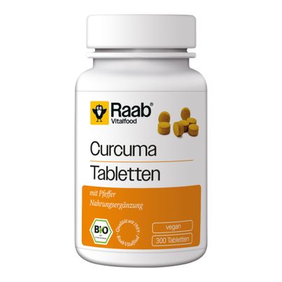 Bio Curcuma Tabletten 300ct von Raab Vitalfood