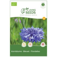 Bio Blaue Kornblume 4.85g Saatgut von Living Seeds