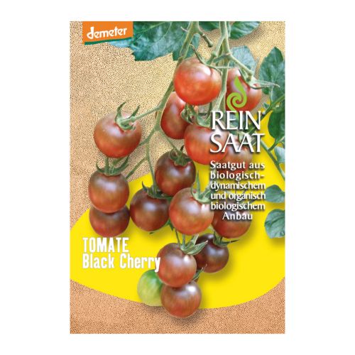 Bio Tomate Black Cherry Saatgut - 1 Beutel - 5er Vorteilspack von Reinsaat