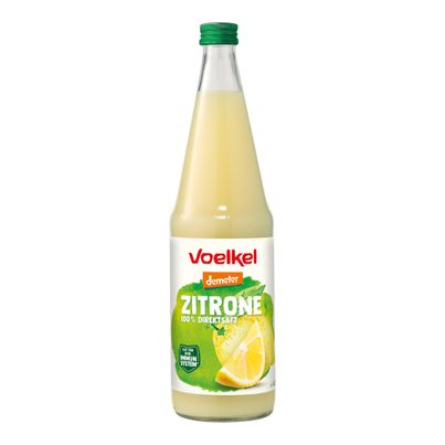 Bio Zitronensaft 100% direkt MW 700ml - 6er Vorteilspack von Voelkel