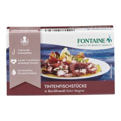 Bio Tintenfischstücke in Olivenöl 120g - 10er Vorteilspack von Fontaine