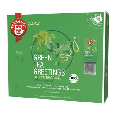 Bio Green Tea Greetings 20 Beutel von Teekanne