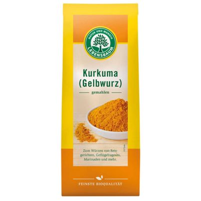 Bio Kurkuma Gelbwurz gemahlen 50g von Lebensbaum