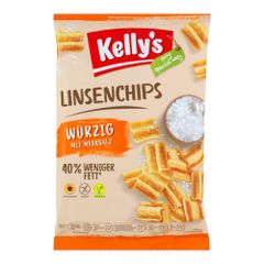 LinsenChips würzig m. Meersalz 90g - 12er Vorteilspack von Kellys