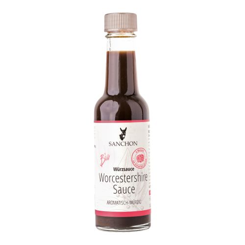 Organic Worcester Sauce 140ml - value pack of 6 from Sanchon