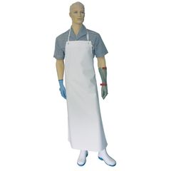 Ledotex Latzschürze weiss von Schlachthausfreund