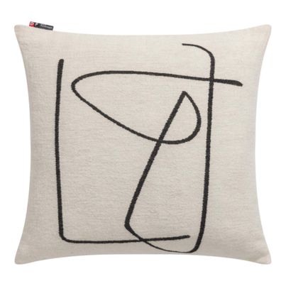 Cushion Cover Modern Lines Color Offwhite 50x50cm by David Fussenegger