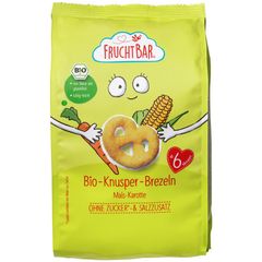 Bio Knusper Brezeln Mais Karotte 25g - 6er Vorteilspack von Fruchtbar