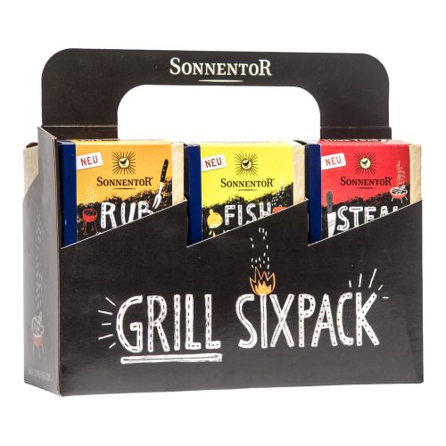 Organic Sonnentor Grill Spices Sixpack Gift Set 6x50g from Sonnentor - gift idea for all grill masters among you