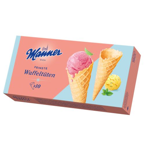 Manner Finest Wafer Cones 125g - Ice cream wafers from Manner