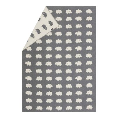Cozy Blanket Sheeps Color Grey 130x200cm by David Fussenegger
