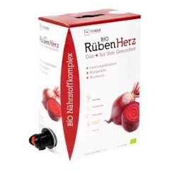 Bio Rüben Herz - Bio Rote Bete Saft konzentriert als Monatspackung 3000ml von Fitrabbit