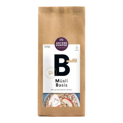Organic muesli base 600g - value pack of 6 from Antersdorfer Mühle