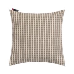 Kissenhülle Streifen strukturiert 40 x 40 cm - Sand - GRS zertifiziert - von David Fussenegger