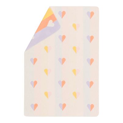 Children's Blanket Hearts Color Off-White 100x140cm by David Fussenegger