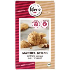 Organic Gluten-Free Vegan Almond Biscuits 110g – 6-pack value pack from Werz