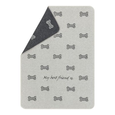 Pet blanket My best friend Color Light Grey 70x90cm by David Fussenegger