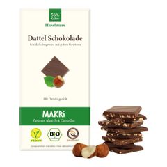 Bio Dattel Schokolade Haselnuss 85g - 10er Vorteilspack von Makri