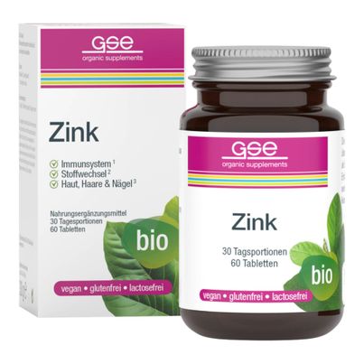 Bio Zink Compact 60 Stück 500mg 60ct von Gse