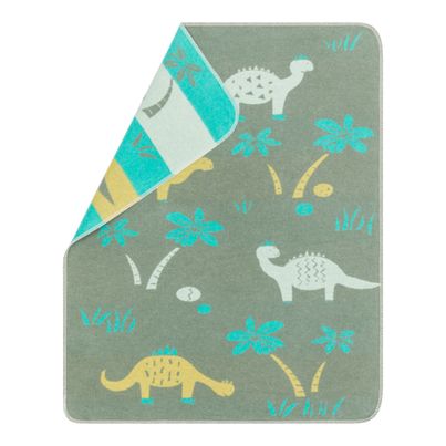 Baby Blanket Dinosaur Color Green 90x70cm by David Fussenegger