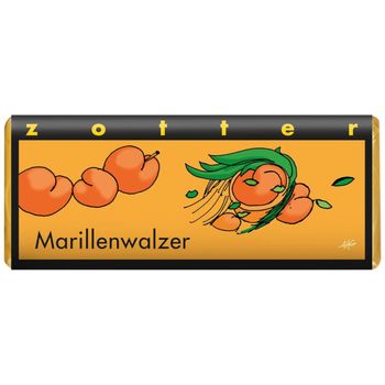 Bio Schokolade Marillenwalzer 70g - 10er Vorteilspack von Zotter