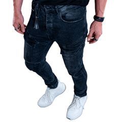 Dunkelschwarz PANTS-WORKER black 34