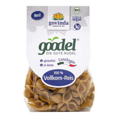Bio Goodel Vollkornreis Conchiglie 250g - 5er Vorteilspack von Govinda