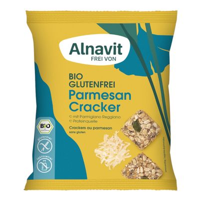 Bio Parmesan Cracker 75g - 8er Vorteilspack von Alnavit