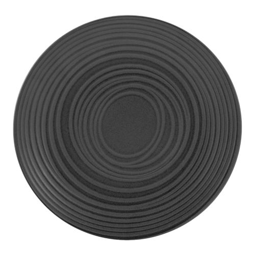 Lava Stone Black plates diameter 27cm - value pack of 6 from Creatable