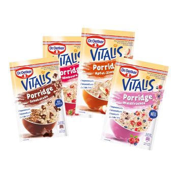 Dr. Oetker Vitalis Porridge Probierset 4er-Packung