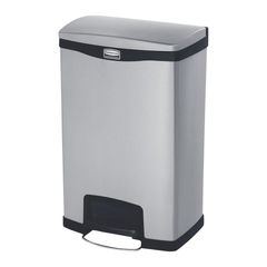 Treteimer metal/schwarz 50l von Rubbermaid