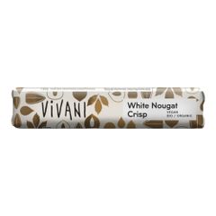 Bio White Nougat Crisp Schokoriegel 35g von Vivani