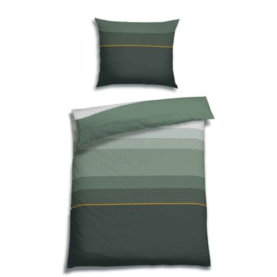 Edel Satin Bettwäsche ADRIAN PFAU Set bestehend aus: 1 x Decke 140 x 200 cm und 1 x Kissen 70 x 90 cm von FLORELLA