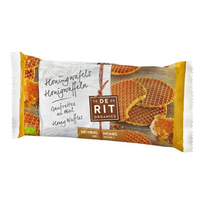 Bio Vollkorn-Honigwaffeln 175g - 12er Vorteilspack von De Rit