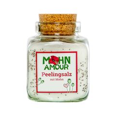 Peelingsalz mit Mohn 250g - Must-Have für jeden Saunagang - Erweckt Körper und Geist von Mohn Amour