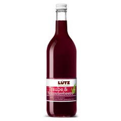 Bio Fruchtsaft Traube und Holunderbeere 700ml - natürliche Süße - ohne jegliche Zusatzstoffe - Vitaminkick von Bio Lutz