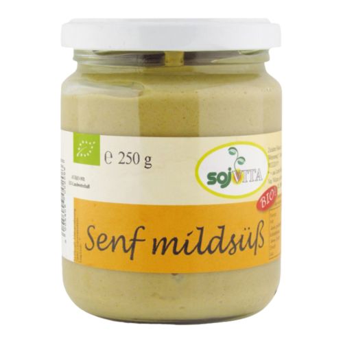 Bio Senf mittelscharf 250g - 6er Vorteilspack von Sojvita