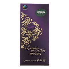 Bio Edelbitter Lateinam.100% Kakao 80g - 10er Vorteilspack von Naturata
