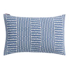 Leinen Kissenhülle Bordüre Farbe Marine 40x60cm von David Fussenegger